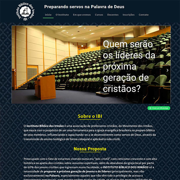 INSTITUTO BÍBLICO DOS IRMÃOS